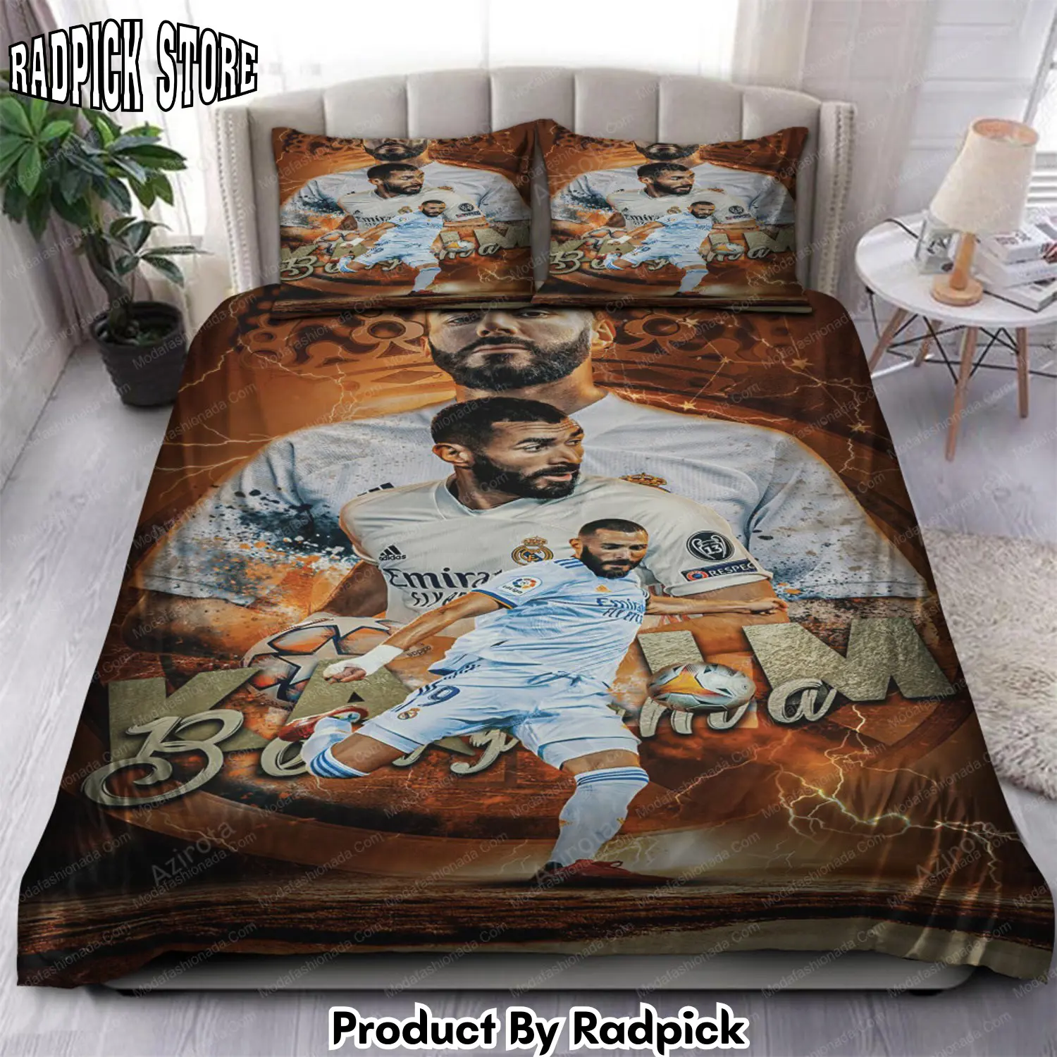 Radpick benzema legend real madrid laliga 04 bedding sets rp3278401